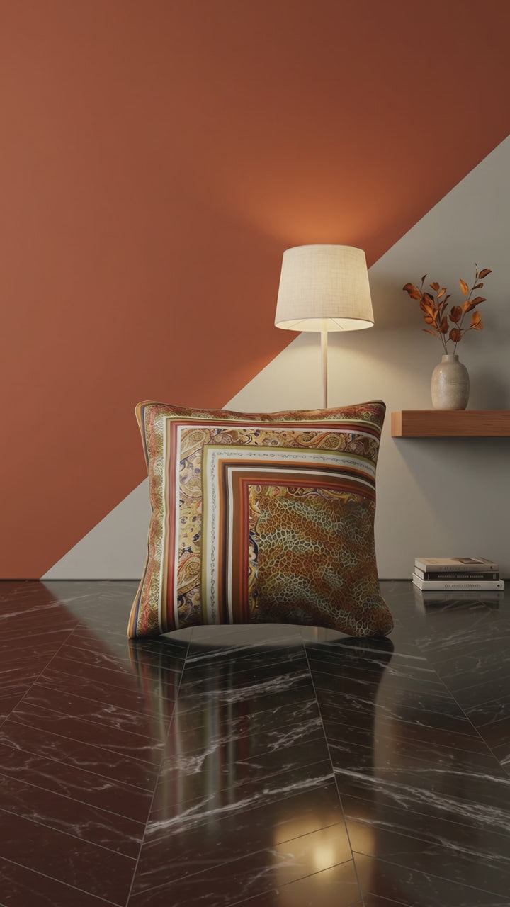 Housse de coussin en soie Royal Panthère – Amour de Pin-up Paris