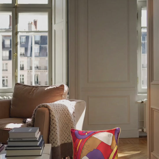 Housse de coussin en soie Vendôme – Amour de Pin-up Paris